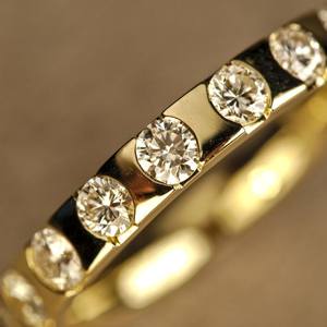 Bague en or massif 14 carats avec diamant rond de laboratoire, style minimaliste, pour mariage, promesse ou cadeau pour votre partenaire - Product Image 3