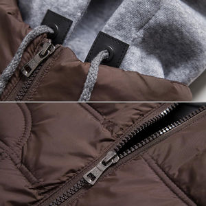 Chaleco Acolchado Reversible para Hombre, Delgado, Casual, de Invierno, con Capucha, Sin Mangas, Transpirable, de Secado Rápido, Antiarrugas, con Cierre Frontal - Product Image 6