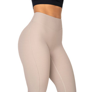 Wholesale Women <b>Flared</b> Yoga <b>Leggings</b> Custom High Waist Gym Pants OEM ODM Private Label Clothing Manufacturer - Product Image 5