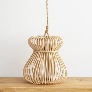 Handmade Natural Rattan Pendant Lamp Woven <b>Hanging</b> Light Boho Home Decor Lighting Fixture for Living Room Bedroom Hotels Resort - Product Image 4