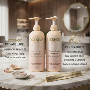 Après-shampoing adoucissant pour cheveux, faible MOQ, logo personnalisé, démêlant, adoucissant, flacon personnalisé - Product Image 1