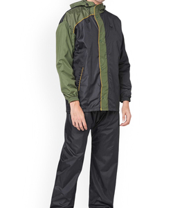 Ensemble coupe-vent professionnel pour homme OEM de haute qualité, veste à capuche imperméable et pantalon pour les voyages en plein air - Product Image 2