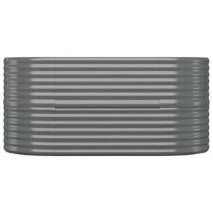 สีเทา59.8 "x 31.5" x 26.8 "เหล็กเคลือบผงกระถางต้นไม้และเครื่องปลูกต้นไม้ - Product Image 3