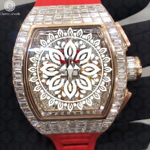 Montre mécanique analogique de luxe pour homme Charm Jewells, en acier inoxydable, verre cristal, cadran carré de 40 mm, étanche 10 bars - Product Image 1
