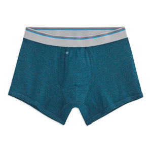 Boxers tricotés pour hommes, personnalisables avec logo, motif uni, doux, respirants, taille mi-haute, antibactériens, écologiques, OEM - Product Image 6