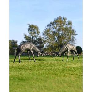 Precio Directo de Fábrica: Set de Ciervos de Bronce Hechos a Mano, Esculturas de Cierva y Reno de Tamaño Real para Jardinería y Decoración Rústica - Product Image 4