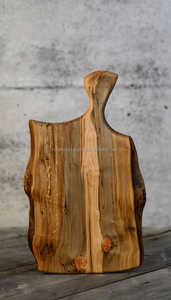 10 tablas de cortar de cocina hechas a mano con forma de vector versátil platos de servicio pulidos naturales para cortar pan artículos hechos a mano - Product Image 3
