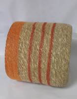 Meilleure Offre Panier en Jonc de Mer Naturel avec Couvercle pour Rangement & Organisateur Rond Tressé à la Main Écologique Capacité 6-10L Utilisation Salon