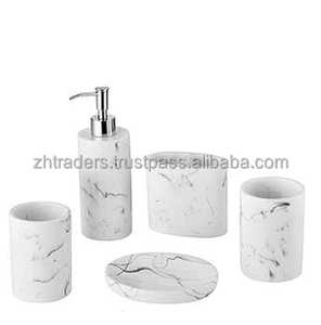 Juego de siete piezas de alta calidad, accesorios de baño, juego de baño de lujo para el hogar a bajo precio de la India, logotipo de forma de tamaño personalizado - Product Image 3