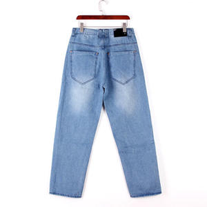 Men's Denim Jeans Multi-Button Fly Vintage Blue Wash Straight Leg Regular Fit Casual Man Jean Trousers High Quality Cotton - Product Image 6