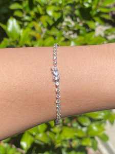 Bracelet tennis diamant en gros Or 14k 18k Diamants ronds de laboratoire 3 carats sertis à griffes 2,5 mm Intemporel Mariage Fabricant - Product Image 2
