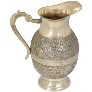 8 pulgadas Mughal diseñador hecho a mano plástico jarra de agua decoración del hogar artículo de la India - Product Image 1