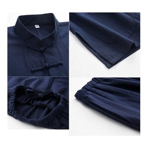 Conjuntos de Uniformes de Kung Fu para Hombre, Personalizados, Ropa de Competición para Adultos, 100% Algodón, Secado Rápido - Product Image 2