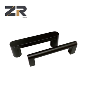 ZERUN Küchen-Quadratgriffe Satin-Nickel Schrankgriffe Schwarz-Nickel Schubladengriffe Hardware-Griffe - Product Image 1