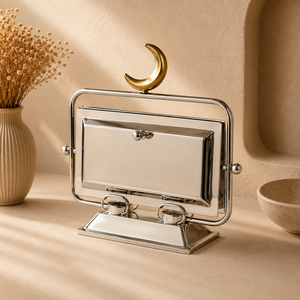 Support de présentation de desserts en acier inoxydable avec plateaux amovibles pour usage professionnel dans l'hôtellerie - Product Image 2