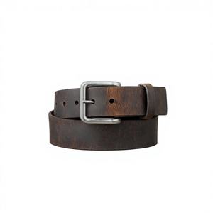 Ceintures en cuir bon marché fabriquées à l'origine Ceinture à boucle en métal de la meilleure qualité Impression de logo personnalisé Vêtements pour hommes Vente de ceintures personnalisées - Product Image 2