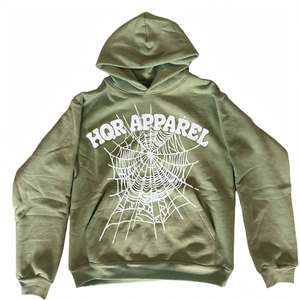 Sudadera con Capucha HQR Apparel para Hombre, Color Gris con Bloques de Color, Manga Larga, Bolsillo Frontal, Estilo Urbano, 100% Algodón Felpa, Corte Regular - Product Image 2