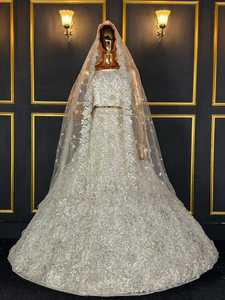 Robe de mariée indienne pakistanaise Lehenga Choli et Salwar Kameez, broderie lourde, sequins, perles, robe de fête - Product Image 2