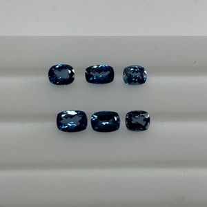 Spinelle bleue cobalt naturelle de qualité supérieure, taille coussin, 1 à 2 carats, non chauffée, provenance Tanzanie, excellente qualité, vente en gros - Product Image 3