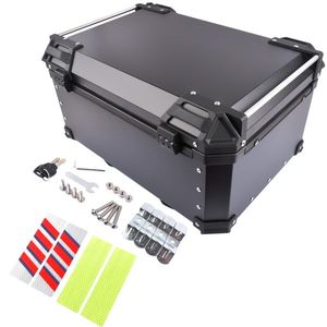 Universal 65L <b>Black</b> Top <b>Box</b> Luggage Storage for BMW for Honda Yamaha Motorbike Accessory - Product Image 3
