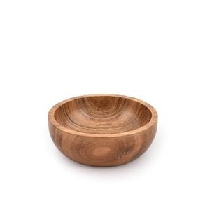 Práctico Tazón de Madera para Servir Alimentos, Moderno y Ecológico, Hecho a Mano con Madera de Acacia, Tazón para Ensaladas para Bodas, Tazón de Madera sin Recubrimiento - Product Image 4