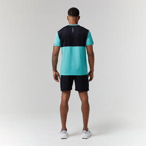 Conjunto de Camiseta y Pantalones Cortos con Diseño de Logotipo Personalizado, Ropa de Verano Hecha en Fábrica para Hombre, Color Sólido, Estilo Hip Hop, Material de Algodón Terry - Product Image 2
