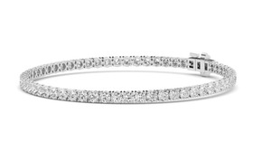 Bracelet tennis en diamants de laboratoire taille ronde 4,01 CTW 7 pouces Or rose 9 carats - Product Image 6