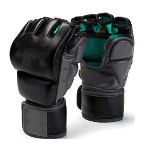 Gants de sparring MMA demi-doigts personnalisables et durables pour la boxe et le grappling, avec logo imprimé, en PU, fermeture auto-agrippante, pour adultes - Product Image 2
