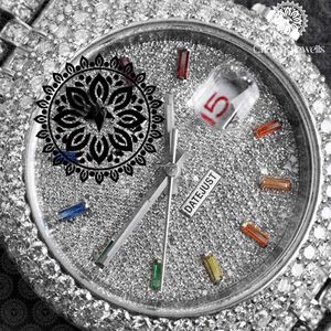 Charm_Jewells Luxury Vintage Men's Stainless Steel Watch 40mm Square Case Analog Mechanical Movement <b>Chronograph</b> Diamond Accents - Product Image 4