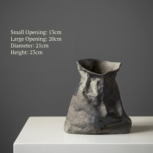 Wabi Sabi <b>Ceramic</b> <b>Vase</b> Handmade Matte Glaze Tabletop Decor 8-16 Inches Natural Rustic Design - Product Image 2