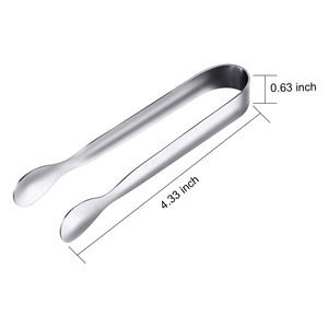 Pinzas Pequeñas de Metal para Cubitos de Hielo, Pinza para Bar, Fiesta, Ensalada, Pinza para Levantar Hielo, Acero Inoxidable, Dorado, Mini Pinza para Azúcar y Hielo - Product Image 5