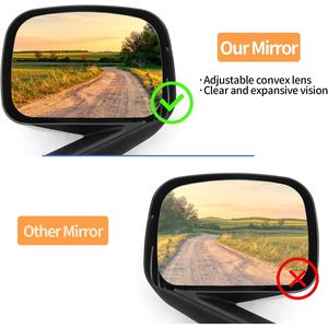 Coppia di Specchietti Retrovisori Neri per Freightliner Cascadia 2018-2022, Gruppo Riscaldatore per Specchietti Cofano Lato Guida e Passeggero - Product Image 5