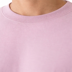 T-shirt uni surdimensionné pour homme, manches courtes, coupe décontractée, col rond, couleur unie, qualité export - Product Image 4