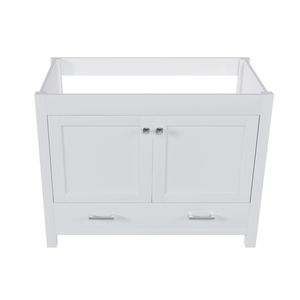 Mobile Bagno Classico da 42FT Senza Lavabo, Struttura in MDF Solido con Ante e Cassetto, Unità di Stoccaggio Multifunzionale - Product Image 1