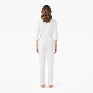 Ensemble de vêtements de travail pour infirmières, femmes, avec haut à col en V à manches courtes et pantalon de jogging, pour hôpital et soins de santé - Product Image 2