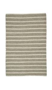 Tapis de bain rectangulaire en laine tressée rayée, style nordique minimaliste, tapis de sol absorbant à poils longs - Product Image 3