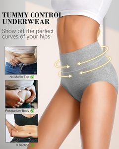 Braguitas Bikini Personalizadas para Mujer, de Algodón y Elastano, Sin Costuras, de Cintura Alta, Transpirables, Ecológicas, de Secado Rápido y Elásticas - Product Image 4