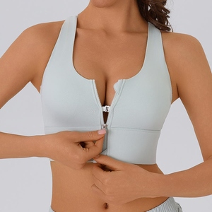 Sujetador deportivo de yoga para mujer, extrasuave, de alta sujeción, con espalda cruzada, almohadillas extraíbles, transpirable, top de entrenamiento - Product Image 6