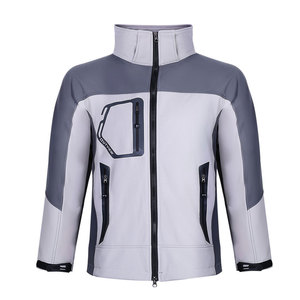 Factory Wholesale Custom Logo <b>Mens</b> Casual <b>Soft</b> <b>Shell</b> Slim Water Resistant <b>Soft</b> <b>Shell</b> <b>Jacket</b> - Product Image 3