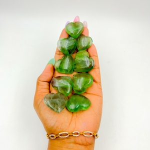 Cristal de Fluorita Verde Natural Chakralume, Piedra Curativa Pulida, Gema Grabada en Forma de Corazón, Reiki, Meditación, Sanación Energética - Product Image 6