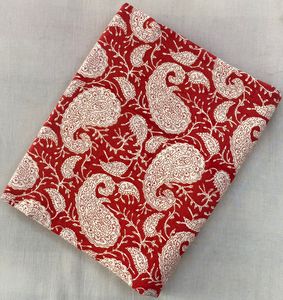 Tela 100% Algodón Orgánico con Estampado Serigrafiado, al por Mayor, Estilo Boho Floral, Hecho a Mano en India, para Marcas de Ropa Sostenible, Ropa Deportiva y Bolsas - Product Image 1