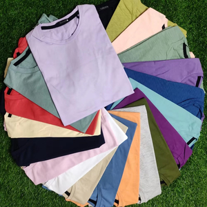 T-shirt pour hommes uni multicolore blanc noir gris vêtements du Bangladesh stock lot assorti en vrac surplus T-shirt en gros - Product Image 5
