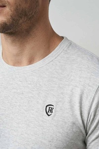 T-shirt pour homme en coton 100% premium 200 g/m², col rond, imprimé, anti-boulochage, couleur unie, nouvelle mode, coupe oversize, personnalisable - Product Image 3