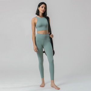 Conjunto Deportivo de Yoga para Mujer, Sujetador Deportivo y Leggings, Ropa Deportiva de Dos Piezas para Gimnasio, Ejercicio y Entrenamiento - Product Image 5