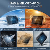 Tableta Robusta de 8 Pulgadas Android GMS, IP65 Resistente al Agua, PC Industrial Delgado, Dispositivo para Trabajo en Exteriores, Escáner de Código de Barras 2D, NFC, 4G, MIL-STD-810H