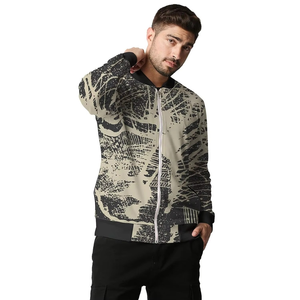 Chaqueta Bomber de Satén con Cuello Alto Bordado Personalizado para Hombre, 100% Poliéster, Transpirable y Reversible para Invierno - Product Image 1