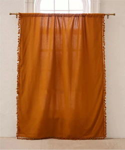 New Arrival Custom Made Cotton <b>Window</b> Curtain Modern Solid Tassel Valance Rod Pocket French Drapes Full Light Shading Home Decor - Product Image 4
