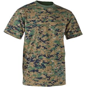 เสื้อยืดคอกลมแขนสั้นลายพรางสำหรับผู้ชาย ทรงปกติ สไตล์ลำลอง ผ้าโพลีเอสเตอร์ 100% ระบายอากาศได้ดี - Product Image 1