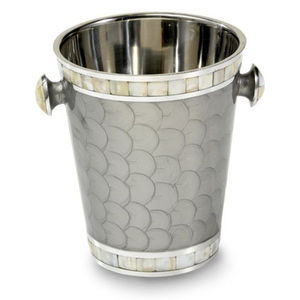 Refroidisseur à vin en aluminium moulé, finition argentée, seau à champagne avec poignée, pour bar et fêtes, refroidisseur à bière - Product Image 4