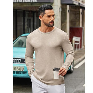 Nueva Camiseta Deportiva para Hombre, Camiseta Ajustada de Gimnasio para Otoño, Camiseta de Culturismo, Camiseta Deportiva de Manga Larga con Dobladillo Curvo - Product Image 2